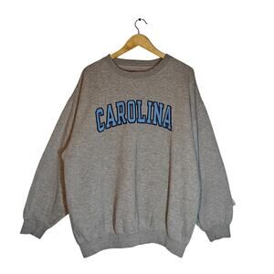 UNC Carolina Tar Heels Gray Crewneck Sweatshirt Champs NCAA Vintage